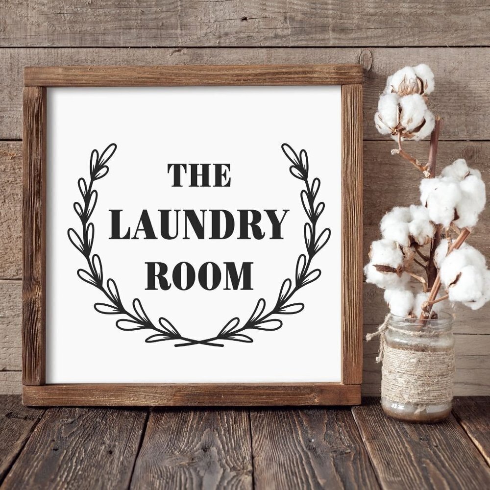 The Laundry Room Hand-crafted Sign